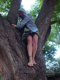 June-Climbing in a Tree Barefoot.JPG